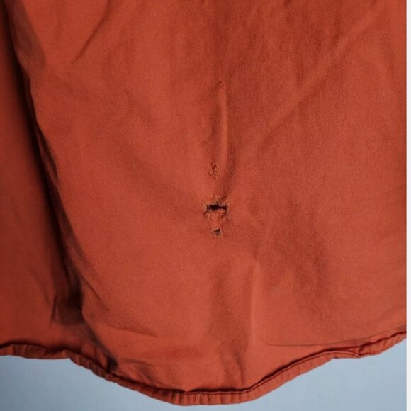 Consensus Sportswear Men's Orange Long Sleeve Collared Button Down Shirt Size XL - Picture 4 of 4